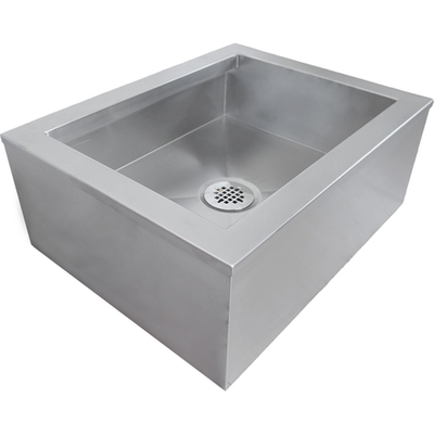 IMC Teddy FS-AS 27" x 21" x 10.5" Stainless Steel Anti-Splash Mop Sink