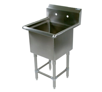 John Boos 1PB20 25.13" W 16 Gauge Stainless Steel 1-Compartment Pro-Bowl Sink