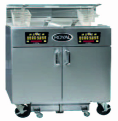 Royal Range REF-1417-5-CM 50 Lbs. Electric High Production Fryer Battery - 208 Volts 3-Phase