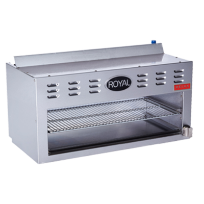 Royal Range RDCM-72-NG 72" Stainless Steel Natural Gas Cheesemelter Delux Series - 70,000 BTU