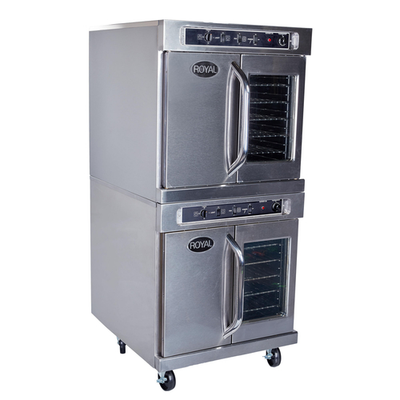 Royal Range RECOD-2 5 Pans Stainless Steel Double Deck Bakery Size Electric Convection Oven - 208 Volts 1 Phase