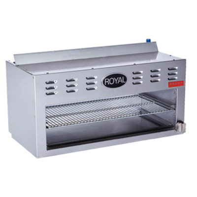 Royal Range RDCM-48-LP 48" Stainless Steel Liquid Propane Cheesemelter Delux Series - 40,000 BTU