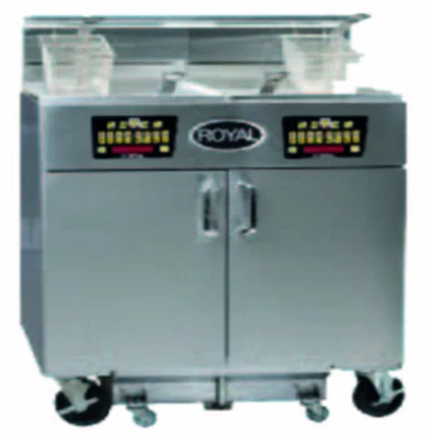 Royal Range REF-1417-3-DM 50 Lbs. Electric High Production Fryer Battery - 208 Volts 3-Phase