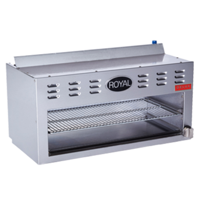 Royal Range RDCM-36-LP 36" Stainless Steel Liquid Propane Cheesemelter Delux Series - 35,000 BTU