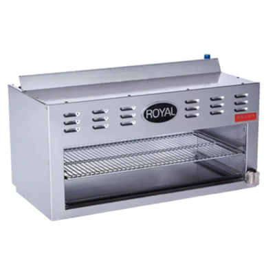 Royal Range RDCM-72-LP 72" Stainless Steel Liquid Propane Cheesemelter Delux Series - 70,000 BTU