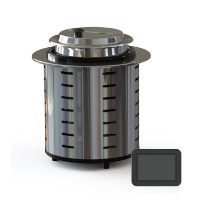 CookTek 679101-4 4 Qt. Aluminum Exterior SinAqua Souper Induction Kettle - 100/120 Volts