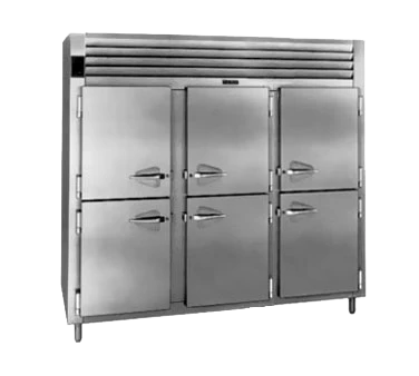 Traulsen RHT332W-HHS 86.13" W Stainless Steel Solid Doors Reach-In Spec-Line Refrigerator - 115 Volts