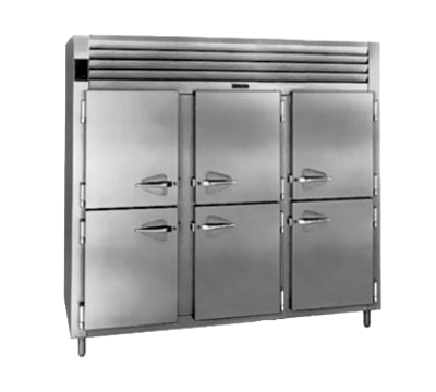 Traulsen RHT332W-HHS 86.13&quot; W Stainless Steel Solid Doors Reach-In Spec-Line Refrigerator - 115 Volts