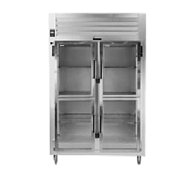Traulsen RHT226W-HHG 58&quot; W Stainless Steel 2-Section Remote Model Reach-In Spec-Line Refrigerator - 115 Volts