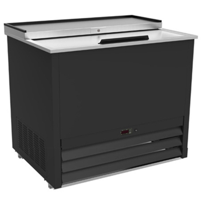 MVP Group IGC36 36.8" W Black Exterior Stainless Steel IKON Glass Chiller - 115 Volts