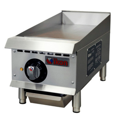 MVP Group ITG-12E 12" W Stainless Steel Thermostatic Control Electric Countertop Ikon Griddle - 208 Volts