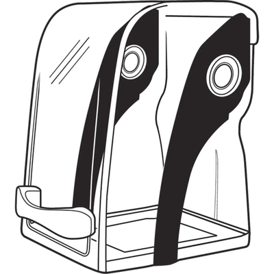 Vitamix 067879 12.1" W Complete Two-Piece Twist Lock Copolyester Plastic Compact Cover with Removable Cover Hinge