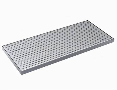 Krowne KDT-8X18S 18" W x 8" D Brushed Stainless Steel Drip Tray