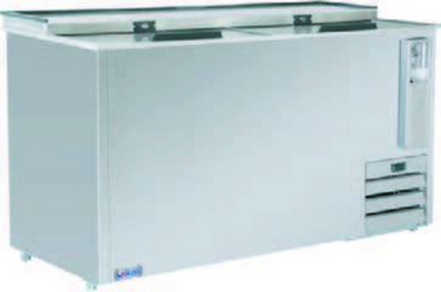 MVP Group IBC-49SS 13.5 Cu. Ft. Stainless Steel Flat Top IKON Refrigeration Bottle Cooler - 115 Volts