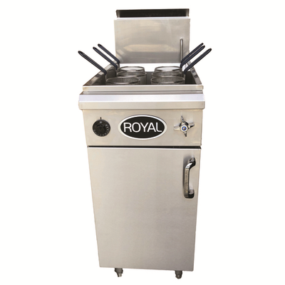 Royal Range RPC-14 12 Gal. Stainless Steel Floor Model Liquid Propane Pasta Cooker - 72,000 BTU