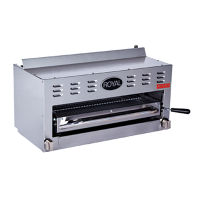 Royal Range RDSB-48 48" W Stainless Steel 2 Adjustable Infrared Type Burners Countertop Natural Gas Salamander Broiler Delux Series - 40,000 BTU