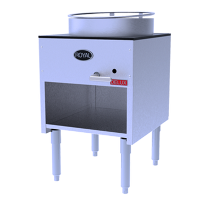 Royal Range OR-18-W 18&quot; W Stainless Steel Single Bowl Natural Gas Wok Range Delux Series - 90,000 BTU