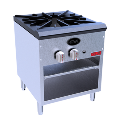 Royal Range SSPR-220-LP 36" W Stainless Steel Liquid Propane Stock Pot Range Delux Series - 200,000 BTU