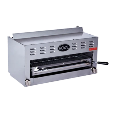 Royal Range RDSB-36 36" W Stainless Steel 2 Adjustable Infrared Type Burners Countertop Natural Gas Salamander Broiler Delux Series - 35,000 BTU