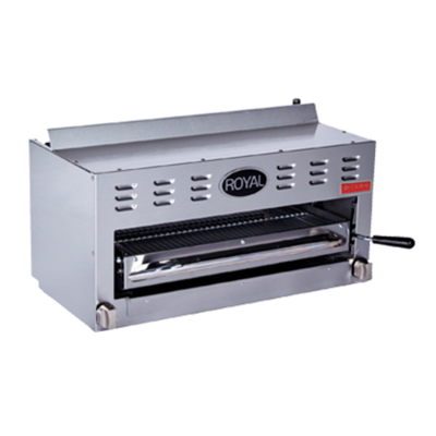 Royal Range RDSB-36 36" W Stainless Steel 2 Adjustable Infrared Type Burners Countertop Natural Gas Salamander Broiler Delux Series - 35,000 BTU