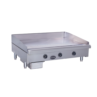 Royal Range RTGE-72 72" W Stainless Steel Electric Griddle - 208 Volts