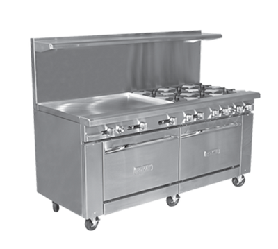 Royal Range RR-12-CC-LP 72" W 12 Burners Natural Gas Restaurant Range - 420,000 BTU