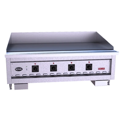 Royal Range RD100-84-LP 84" W Stainless Steel Liquid Propane Countertop Turbo Griddle - 140,000 BTU