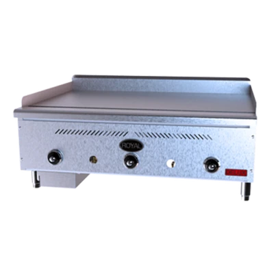 Royal Range RD80-72-LP 72" W Stainless Steel Liquid Propane Countertop Griddle Delux Series - 192,000 BTU