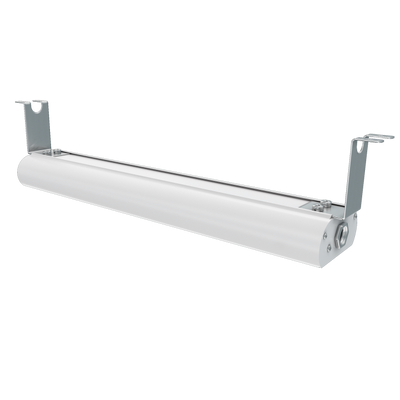 Vollrath FC-4SH-66120-WH-SW 66" Aluminum White Hammer Powder Coat Single Unlighted Low Profile Heat Strip - 120 Volts