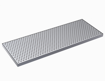 Krowne KDT-8X21S 21" W x 8" D Brushed Stainless Steel Drip Tray