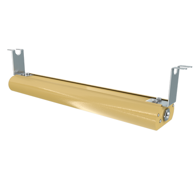 Vollrath FC-4SH-84208-BR-IN 84" Brass Powder Coat Aluminum Housing Stainless Steel Mounting Brackets with Adjustable Set Screw Low Profile Heat Strip - 208V 1950W