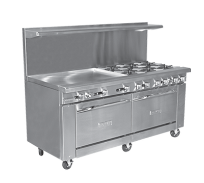 Royal Range RR-G72-CC-LP 72" W Natural Gas Restaurant Range - 190,000 BTU