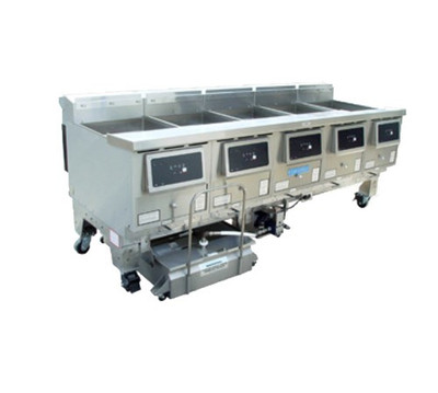 Ultrafryer B-P20-20-5-UC-LP 125 Lbs. Stainless Steel Liquid Propane UltraGold Fryer - 375,000 BTU