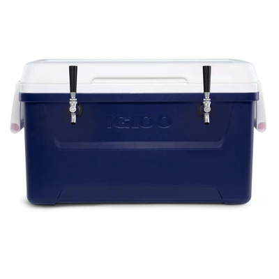 Micro Matic HDCP-D2-48B 48 Qt. with 2 Taps Blue Exterior Cold Plate Cooler