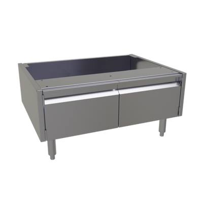 Glastender ACB-32 32" W x 24" D x 16" H Stainless Steel 2 Doors Underbar Add-On Cabinet Base