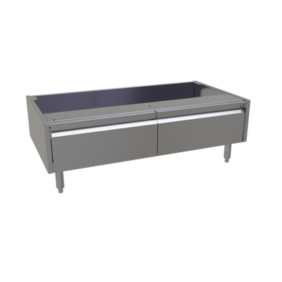 Glastender ACB-46 46" W x 24" D x 16" H Stainless Steel 2 Doors Underbar Add-On Cabinet Base