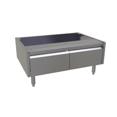 Glastender ACB-34 34" W x 24" D x 16" H Stainless Steel 2 Doors Underbar Add-On Cabinet Base