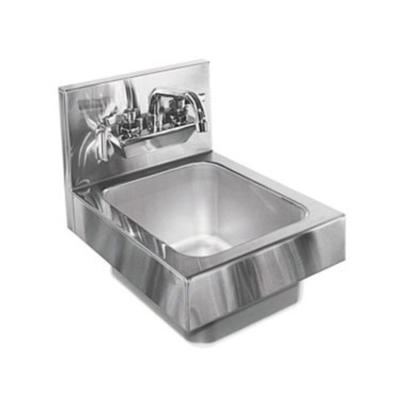 Glastender WH-12 12" W Stainless Steel Wall Mount Faucet included Hand Sink