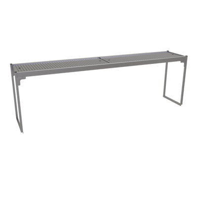 Glastender SOS/SS-78 78" W x 15" D x 24" H Stainless Steel Single Overshelf for Pass-Thru Cocktail Stations