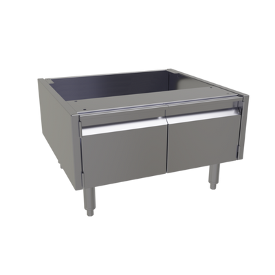 Glastender ACB-26 26" W x 24" D x 16" H Stainless Steel 2 Doors Underbar Add-On Cabinet Base