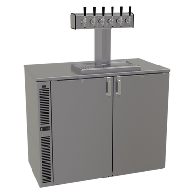 Glastender C1SB36-DD 36" W Stainless Steel Interior Draft Dispensing Cooler - 120 Volts