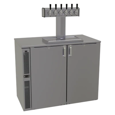 Glastender C1SB36-DD 36" W Stainless Steel Interior Draft Dispensing Cooler - 120 Volts