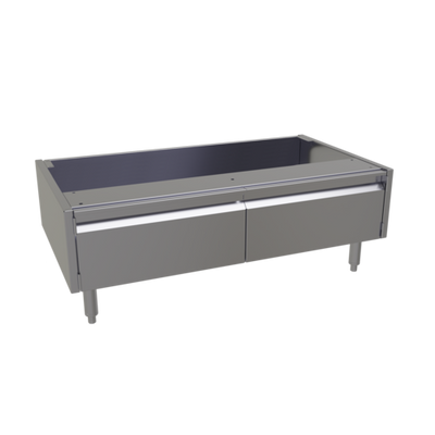 Glastender ACB-44 44" W x 24" D x 16" H Stainless Steel 2 Doors Underbar Add-On Cabinet Base