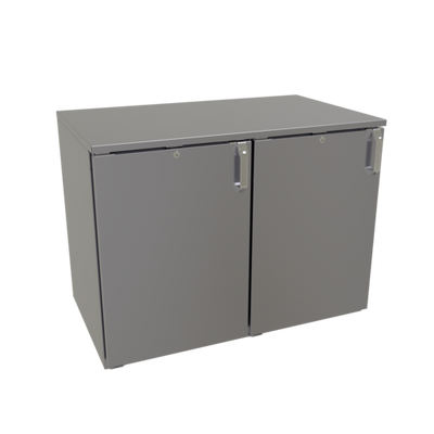 Glastender LPDS40 40" W Galvanized Steel Interior Low Profile Back Bar Dry Storage Cabinet