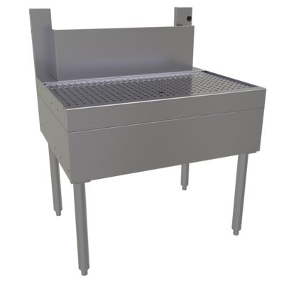 Glastender BDB-30 30" W Stainless Steel Tubing Chase Underbar Beer Drainer