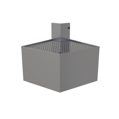 Glastender COWA-75 25" W Stainless Steel No Legs Underbar Outside Wedge Corner Drainboard