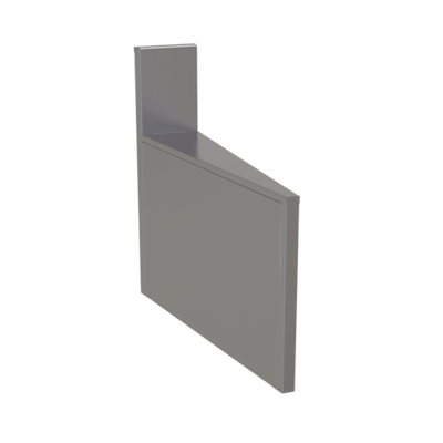 Glastender CIWB-10 6" W Stainless Steel No Legs Underbar Inside Wedge Corner Fillerboard