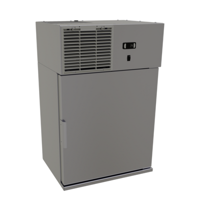 Glastender WMR24S-R 3.9 Cu. Ft. Stainless Steel Wall Mount Self-Contained Refrigerator - 120 Volts