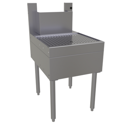 Glastender BDB-18 18" W Stainless Steel Tubing Chase Underbar Beer Drainer