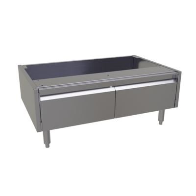 Glastender ACB-38 38" W x 24" D x 16" H Stainless Steel 2 Doors Underbar Add-On Cabinet Base
